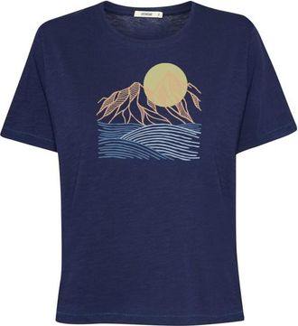 Greenbomb Mountain Scenery Nova T-Shirt f&uuml;r Damen | blau