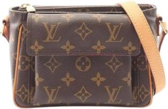 Louis Vuitton Pre-owned Cross Body Bags, female, Brown, Size: ONE SIZE Pre-owned Vivacite PM Shoulder Bag