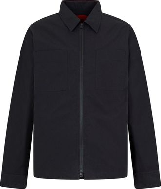 HUGO BOSS Hugo Mens Evalom Oxford Shirt in Black - Size X-Large