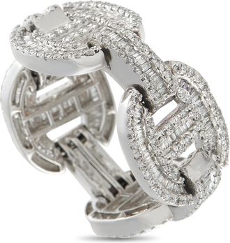 Luxury Bazaar 18K White Gold 3.0ct Diamond Ring MF23-081226