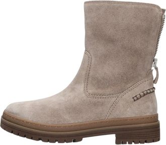 Gabor Beige Enkellaarzen voor Herfst/Winter - Dames - Enkellaarsjes - Beige - 44 EU - Wol - Schoenen