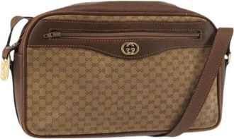 Gucci Pre-owned Cross Body Bag - Dames - Vintage Schoudertas - Beige - ONE Size - Su&egrave;de - Vintage