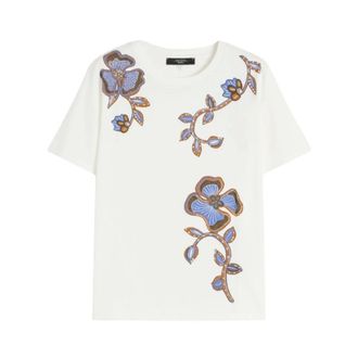 Max Mara T-Shirts, female, White, Size: XS Wkdpantera T-shirt