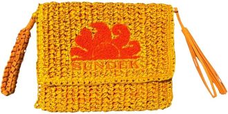Sundek Tassen, Dames, Oranje, ONE Size, Clutch