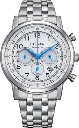 Citizen Eco-Drive Bracelet Strap Chronograph Watch, 42mm in Silver at Nordstrom Rack