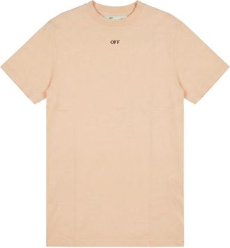 Off-white Modern T-shirt - Heren - T-shirts - Beige - XS - Katoen - Tops