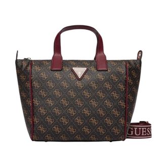 Guess Follie Small Tote - female - Guess - Shopping Bags - Brown - ONE SIZE - Bags