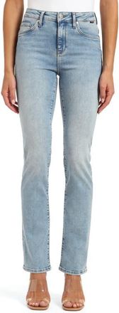 Mavi Molly Mid Rise Bootcut Jeans in Lt Used Feather Blue at Nordstrom, Size 32 X 30