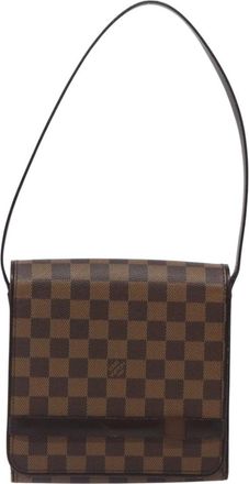 Louis Vuitton Tribeca Brown Canvas Shoulder Bag (Pre-Owned)