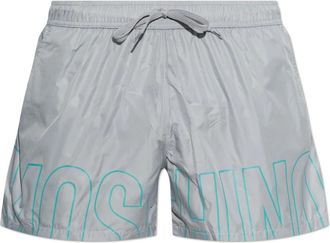 Moschino Zwemshorts - Heren - Strandmode - Grijs - S - Polyester - Badmode