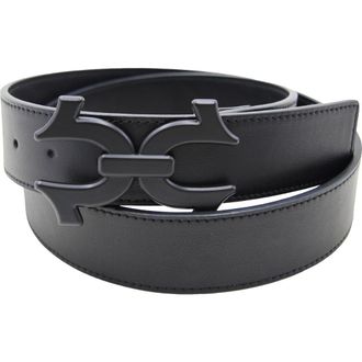 True Religion Agio Double Horseshoe Buckle Belt in Black at Nordstrom Rack, Size 38