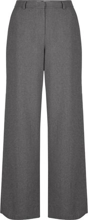 Bomboogie Pantalones Palazzo de Lana - Trousers - Mujer - Gris - 2XS