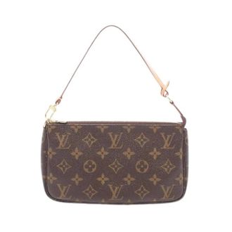 Louis Vuitton Pre-owned Pochette Accessoires Monogram Clutch - Dames - Pre-owned - Bruin - Maat: ONE Size Leer