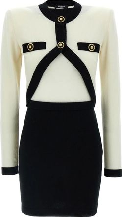 Balmain Abito Filo Leone Catena - Nero