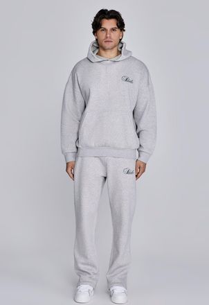 Siksilk Mens Grey Marl Hoodie and Joggers Set XXL