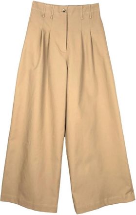 Mes Demoiselles... Witti Broek - Dames - Wijde Broeken - Beige - M - Katoen - Broeken