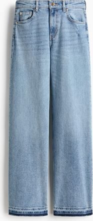 H&M Wide High Jeans - Blue