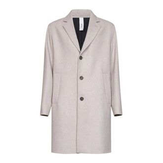 Hev&ograve; Cassano Jas - Heren - Mantel - Beige - M - Wol - Jassen