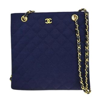 Chanel Pre-owned Shoulder Bags, female, Blue, Size: ONE SIZE Pre-owned bicolor shoulder bag red/navy