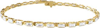 Diamond2Deal 14k Yellow Gold 3.25 Carat Radiant Cut Lab Grown Diamond fancy Tennis Bracelet 7