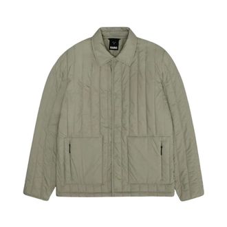 Rains Banja Liner Overshirt - Dames - Winterjassen - Beige - L - Nylon - Jassen