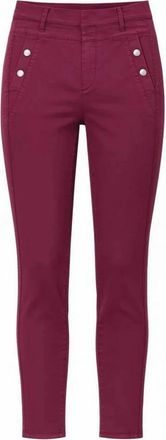 2-Biz Winetasting High-Waist Broek - Dames - Skinny broeken - Rood - 3XL - Broeken