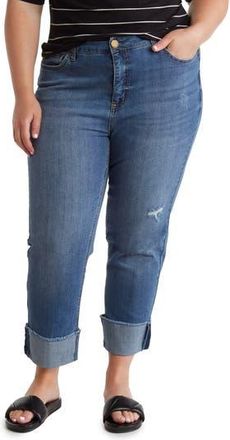 Seven 7 Slim Straight Cuff Denim Jeans in Gloss at Nordstrom Rack, Size 16W