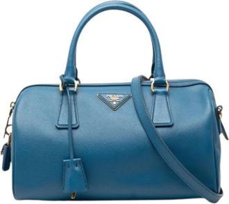 Prada Pre-owned Borsa in Pelle Saffiano - - Pre-owned - Donna - Blu - ONE SIZE
