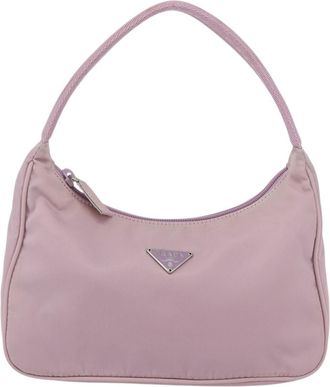Prada Hobo Tessuto Pink Nylon Handbag (Pre-Owned)