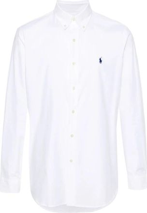 Ralph Lauren Stretch-Cotton Poplin Overhemd - Heren - Zakelijke Overhemden - Wit - M - Overhemden
