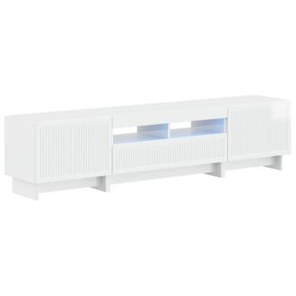 vidaXL Cabinet De Tv Led De 5 Piezas Blanco Brillante Vidaxl