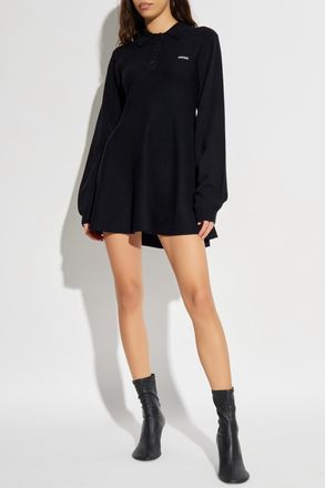 Rotate Polo Dress, Womens, Black