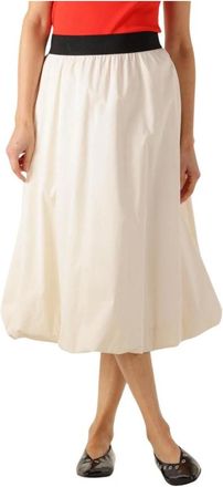 Co'Couture Rokken, Dames, Beige, S, Poppycc Balloon Rok