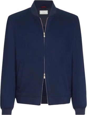 Brunello Cucinelli Hombre, Chaquetas, Azul, Talla: L