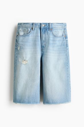 H&M Bermudashorts aus Denim - Helles Denimblau