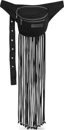 Amapô Marsupio con frange - Nero