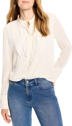 Nic+Zoe Falling Chiffon Top in Classic Cream at Nordstrom, Size X-Large