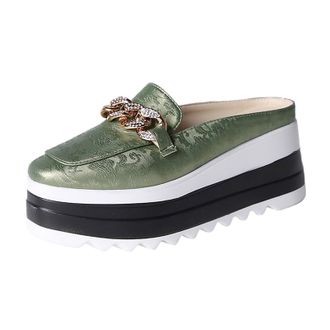 Generic 2026 Women Slippers Womens Summer Fashion Baotou Platform Sandals Casual Comfortable Lightweight Outdoor (Green, 6.5)