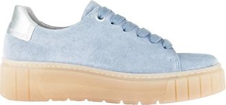 Gabor 86.410.46 dames sneaker met brede pasvorm (H) en veters - blauw - Dames - Sneakers - Blauw - 44 EU - Su&egrave;de - Schoenen
