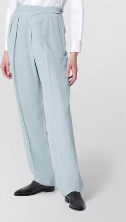 Blaz&eacute; Milano high waist trousers pleated front buttons