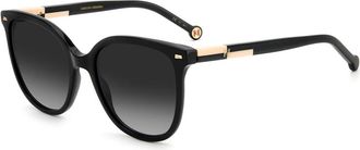 Carolina Herrera Zonnebril - Dames - Zonnebrillen - Zwart - 55 MM - Accessoires
