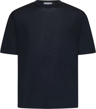 D4.0 Trui van Scheerwol - Heren - T-shirts - Blauw - XL - Wol - Tops