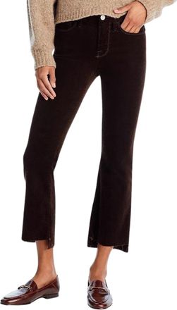 Frame Denim Le Crop Midi Boot Jean In Espresso