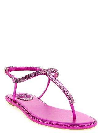 Rene Caovilla Diana Sandals - Magenta