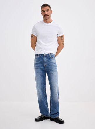 Le 31 Mens Minimalist blue jean New York fit - Straight