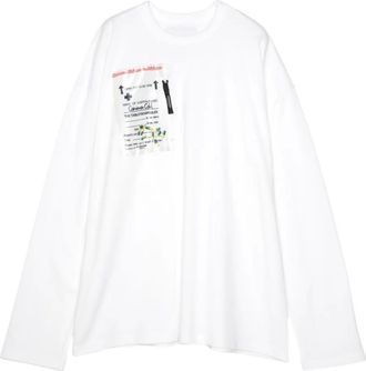 Yoshiokubo T-shirt con stampa - Bianco