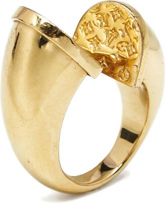 Louis Vuitton Anello con logo inciso - Oro