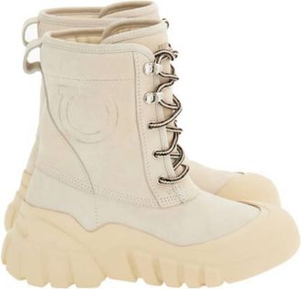 Ferragamo Duna Chunky Sole Boots, Size 7 C