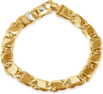 Pompeii3 Mens Link 14k Gold (46gram) or Platinum (74gram) 9mm Bracelet 8.25