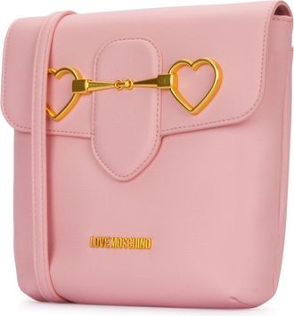 Love Moschino Womens Shoulder Bag Pink Leather